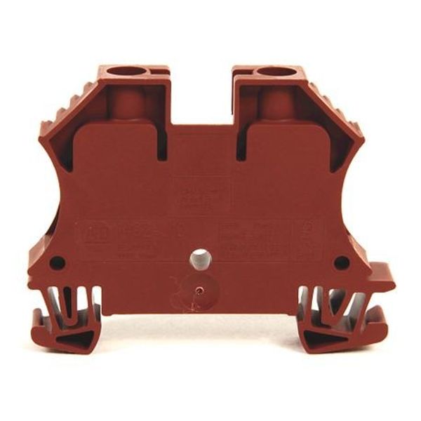 Allen-Bradley, 1492-J IEC Terminal Block, One-Circuit Feed-Through Block, 10 mm (# 22 AWG - # 8 AWG), Standard Feedthrough, Black, image 1