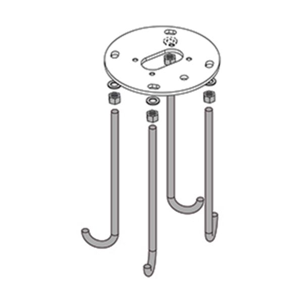 AMON FLANGE PLATE + ANCHORS image 1