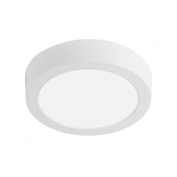 G-TECH LED luminaire FABRO, 12 W, 1200 lm, 4000K, AC220-240V, IP40, surface-mounted, round, white image 1
