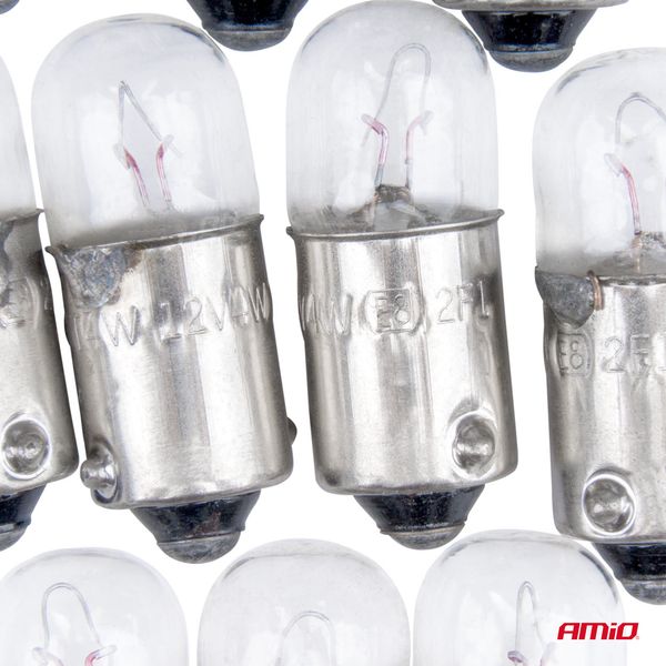 Halogen bulbs T4W 12V 4W BA9S 10pcs image 1