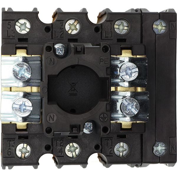 P3-100/EA/SVB/N Main switch, P3, 100 A, flush mounting, 3 pole + N, Emergency switching off function, With red rotary handle and yellow locking ring, Lockable in the image 31