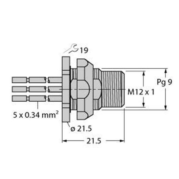 Accessories for Fieldbus Systems Mounting Receptacle   FSFDW4.54-0.5 image 1