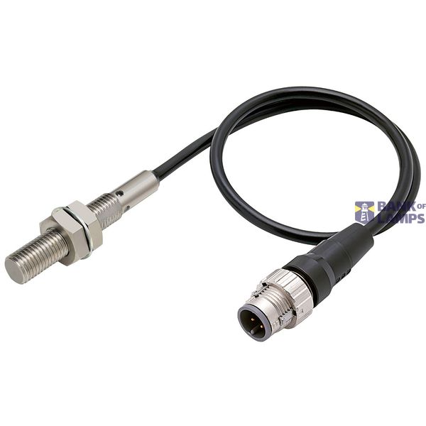 Proximity sensor, inductive, full metal stainless steel 303, M8, shiel image 1