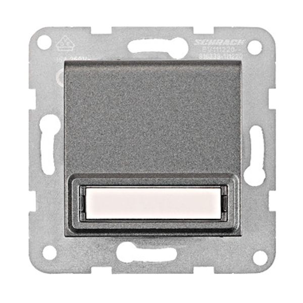 Socket outlet, flap cover, labeling field, cage clamps, anth image 1