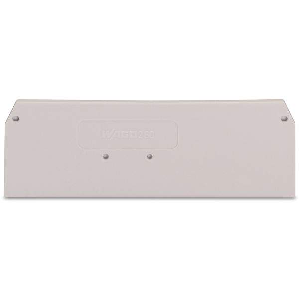 End and intermediate plate 2.5 mm thick light gray image 1