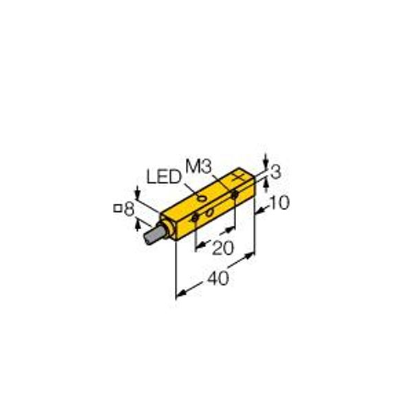 Inductive Sensor With Extended Switching Distance   NI4U-Q8SE-AP6X image 1