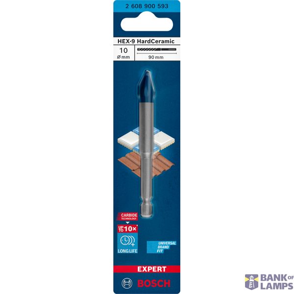 EXPERT HEX-9 HardCeramic Drill Bit 10 x 90 mm image 2