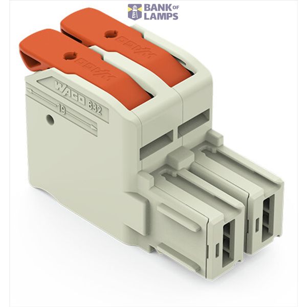 832-1102 1-conductor female connector; lever; Push-in CAGE CLAMP® image 2