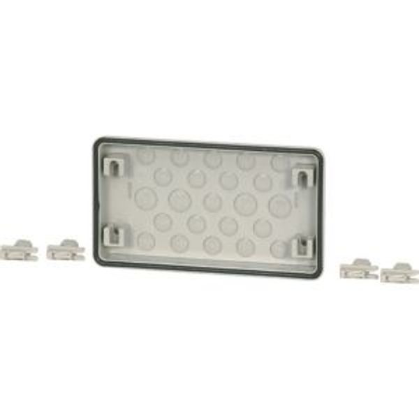 FL3-1 Flange, knockout, 18x M16, 4x M20, HxWxD=116x250x23mm image 2