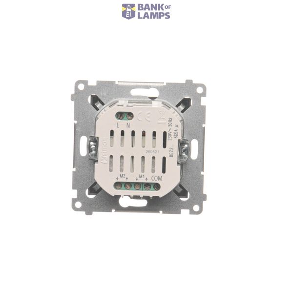 IP44 single socket outlet - transparent flap, black matt, 16A image 1