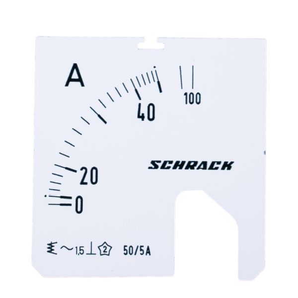Scale Plate, 48x48mm, 50/100/5A AC image 1