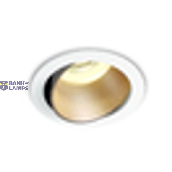 WHITE GU10 10W BRASS REFLECTOR DARK LIGHT ADJUSTABLE image 2