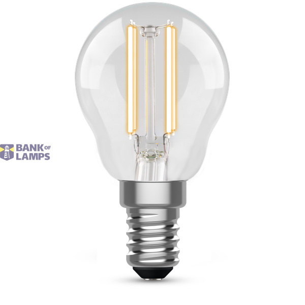 Filament Golf(G45) 4.2W Dimmable SES(E14) 2700K Clear image 1