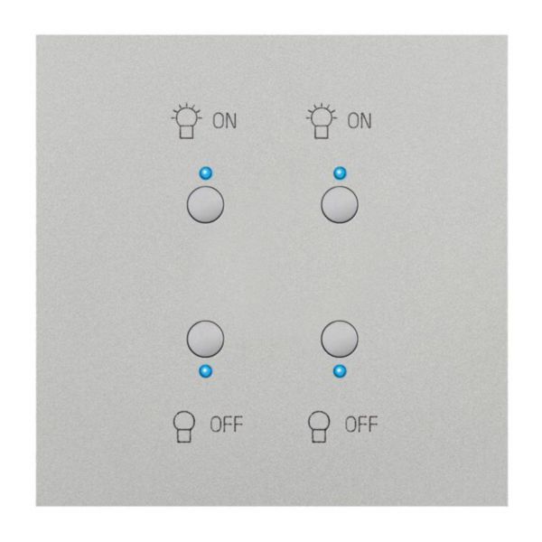 67582 Art d'Arnould universe Epure double light control MyHOME_Up - satin steel image 1