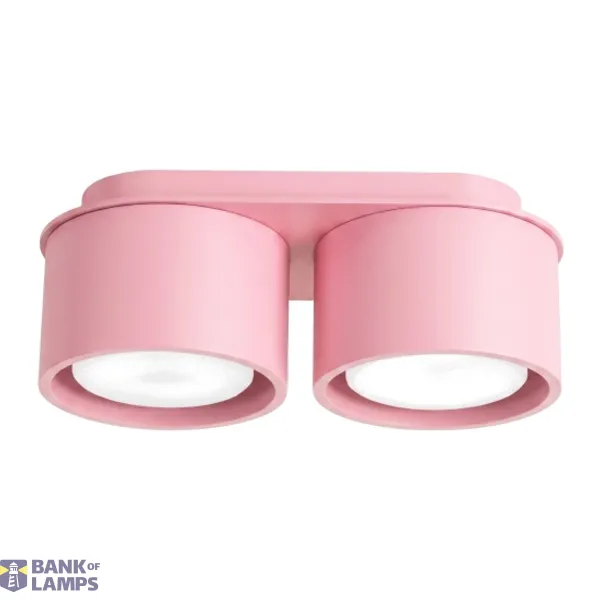 Ceiling lamp MODO 2 pink Gx53 image 1