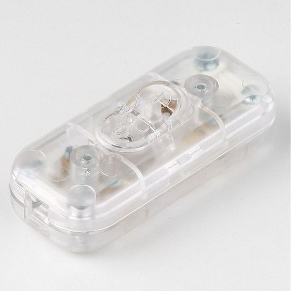 Inline Cord Switch for Round Cable, 1-Pole, 2A, 250V, transparent image 1