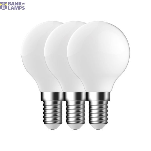 Light Bulb White E14 | 3-pack | G45 | 4000 Kelvin | 470 Lumen image 1