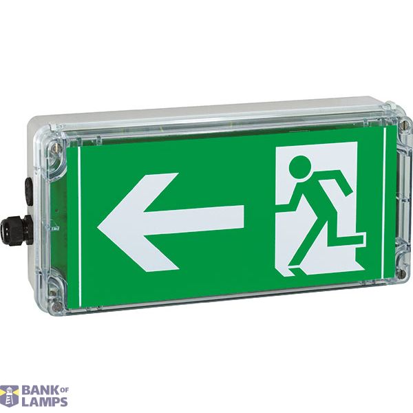 Ex-escape sign luminaires EXIT N with integrated emergency light function for zone 1/21, Pictogram: DIN ISO 7010, Arrow: 9 Clock image 4