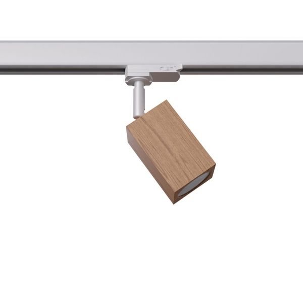 3-PHASE MOVABLE TRACK SPOTLIGHT KEKE OAK GU10 WHITE image 1