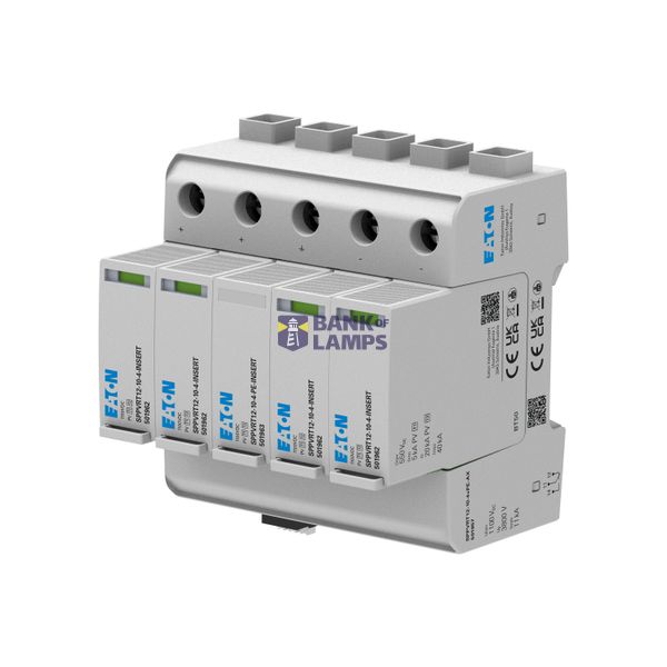 Multi MPPT PV-SPD, 1000V, class 1 and 2 combined tested with AUX conta image 2
