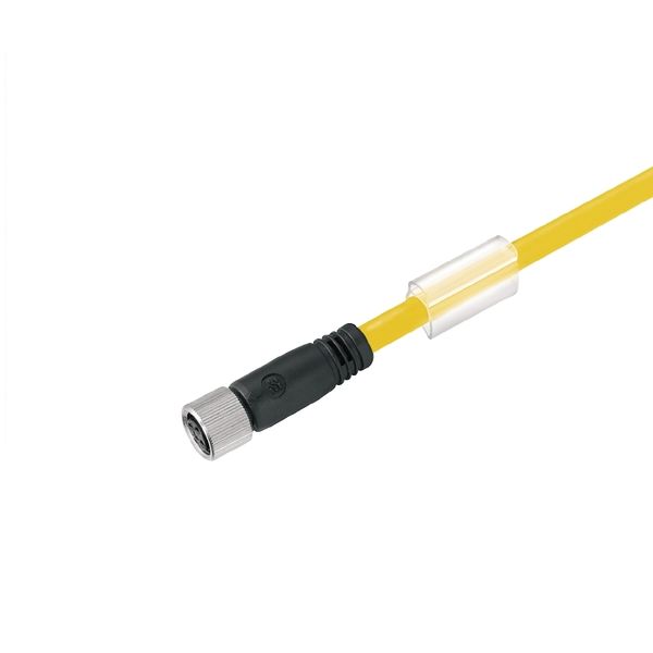 Sensor/actuator line, One end without connector, M8, Number of poles : 4, 1.5 m, Female socket, straight, Shielded: No, LED: No, Sheath material: PUR, Halogen: No image 1