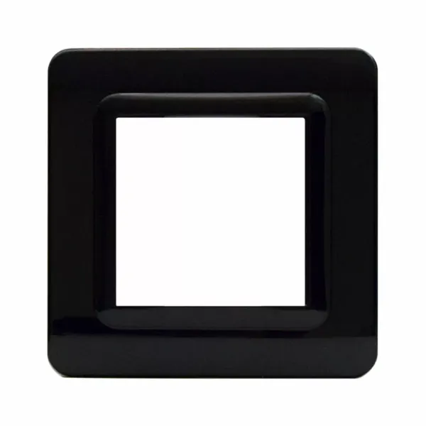 44 MOULDED FR.PLATE POL.DARK GREY2M image 1