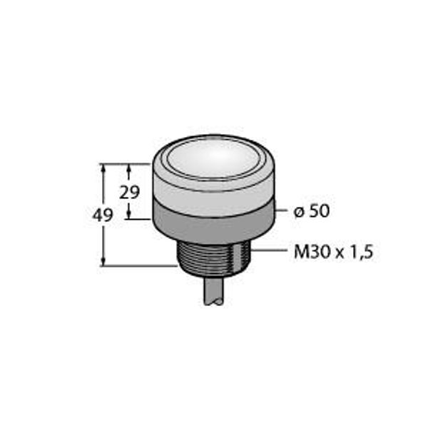 LED Signal Light Beacon   K50BCLYA120 image 1