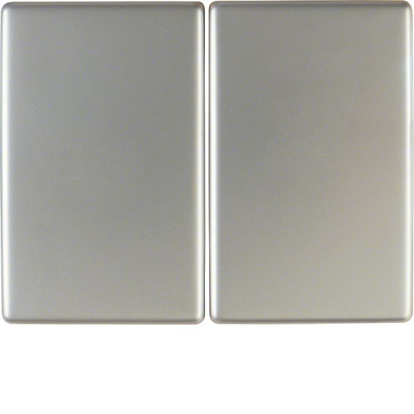 Rocker 2gang, K.5, stainless steel, metal matt finish image 1