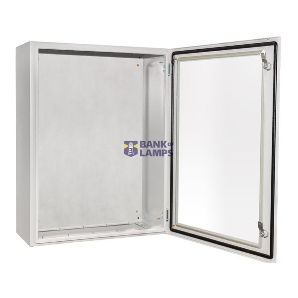 Wall-mounted encl. 1 glazed door IP65, H=600 W=500 D=300 mm image 4