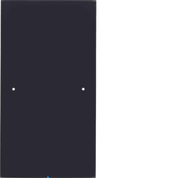Touch sensor 1gang comf, intg bus coupling unit, KNX - R.3, glass blac image 1