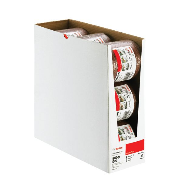 Sanding roll for wood and paint, 93 mm x 5 m, P40 G= 40 image 1