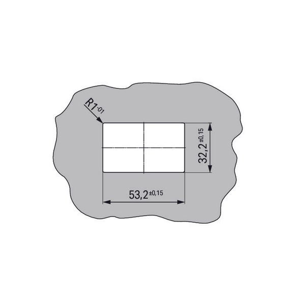 Feedthrough terminal block;lever;Plate thickness: 3 mm;gray image 3