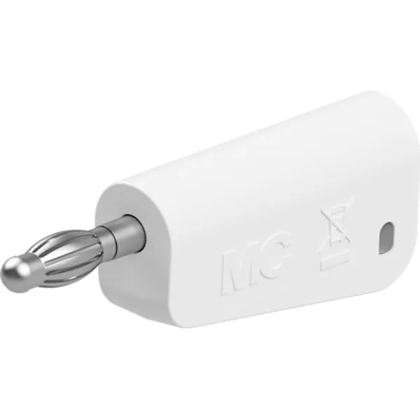 4 mm plug, screw connection, 2.5 mm², white, 64.1044-29 image 1