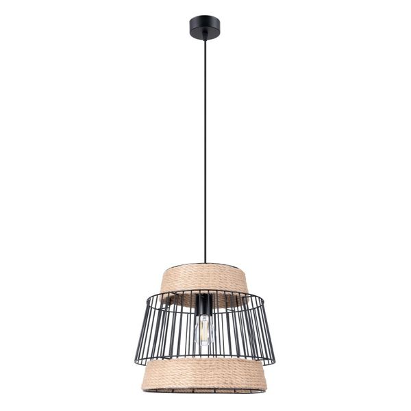HANGING LAMP BRILO BLACK E27 1X15W IP20 image 1