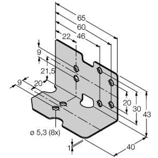 Mounting Accessories protective frame   MF-CK40-2S image 1