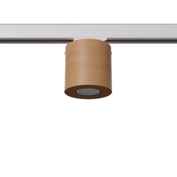3-PHASE TRACK CEILING LAMP ORBIS NATURAL WOOD GU10 WHITE image 1