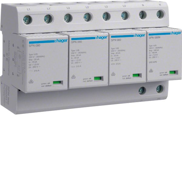 SPD 4P pluggable 100kA ind. TT image 1