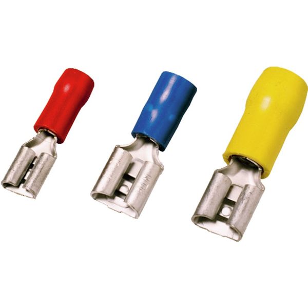 cable lug, terminal end,Insulated cable connector,6 mm²,4 mm² - 6 mm²,yellow image 1