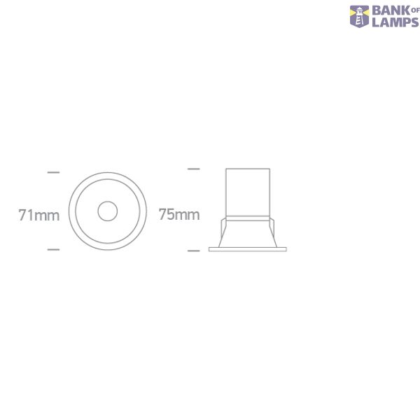 BLACK 7W CCTV IP20 230V DARKLIGHT image 2
