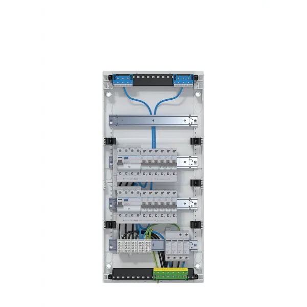 Small V., volta, APV, 4x12PLE, IP30, equipped and wired, 2 FI circuits, surge arrester image 1