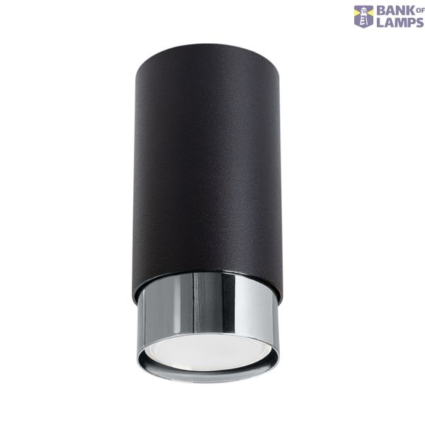CEILING LAMP NERO 12.5 BLACK/CHROME 1XGU10 image 2