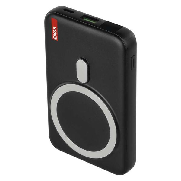 EMOS powerbank WI 1023D, 10,000 mAh, 22.5 W+Wireless, black image 1