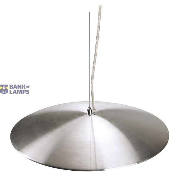 ELSU pendant, alu-brushed, frosted glass, 1x T8 ring 32W image 3