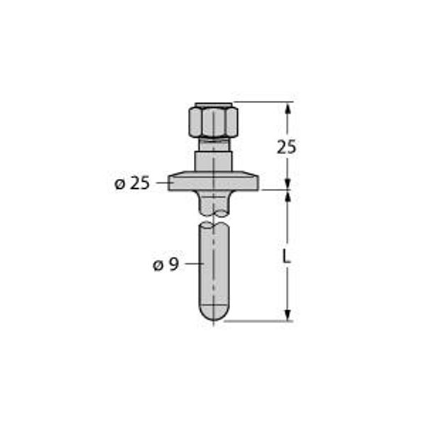 Accessories Thermowell   THW-6-TRI3/4-A4-L300 image 1