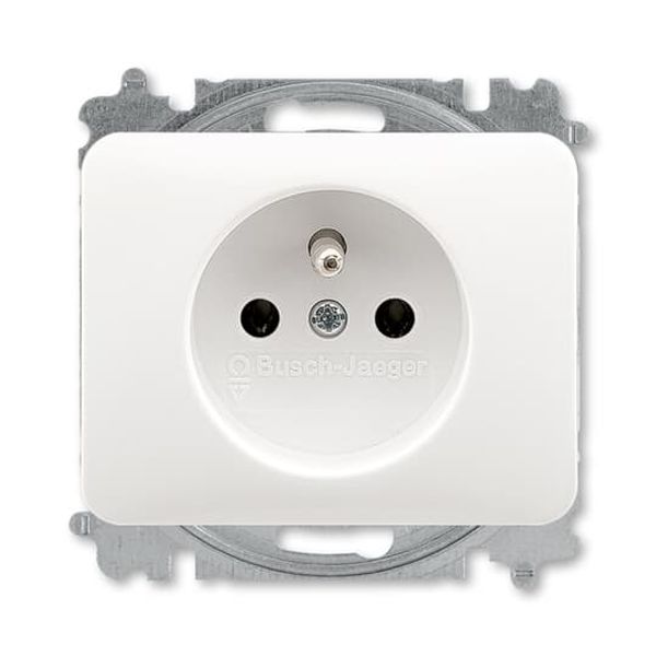 5519B-A0234724G Outlet single with pin + cover White image 1