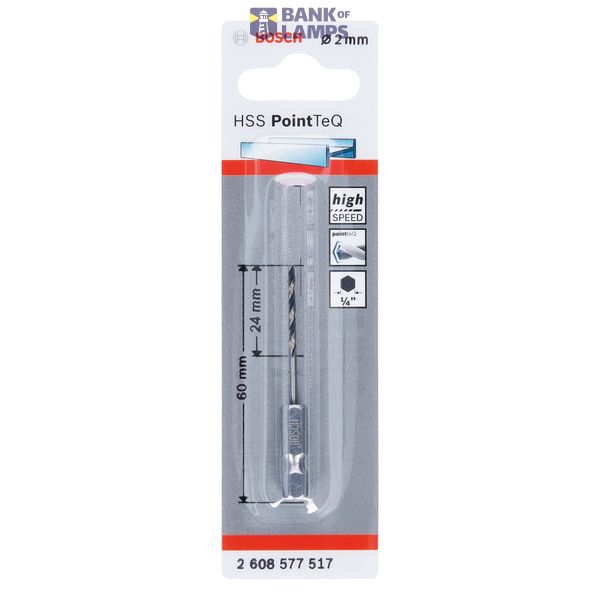 HSS PointTeQ Hex Drill Bit 2mm 1 pcs. image 2