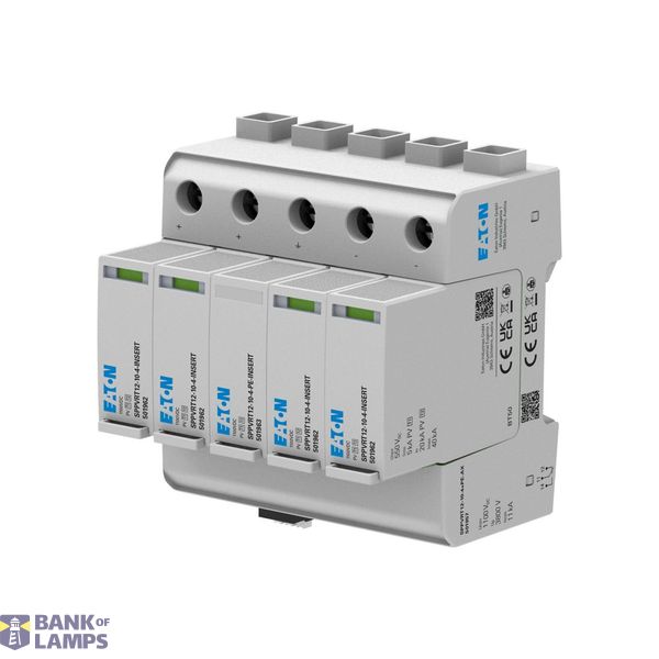 Multi MPPT PV-SPD, 1000V, class 1 and 2 combined tested with AUX conta image 1
