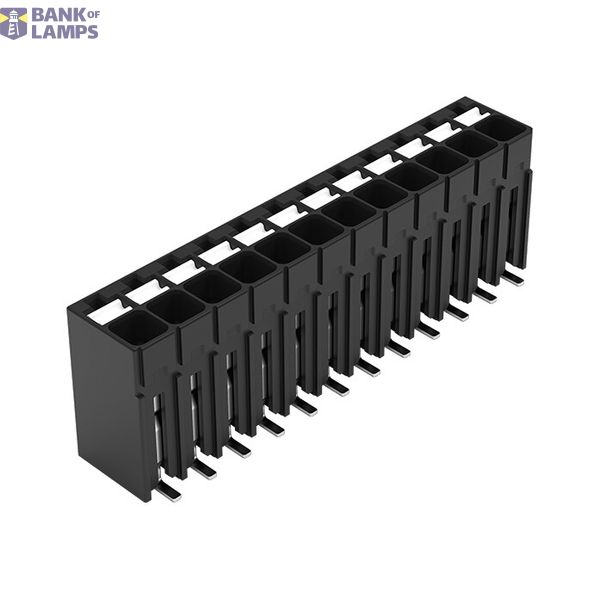 SMD PCB terminal block push-button 1.5 mm² black image 1
