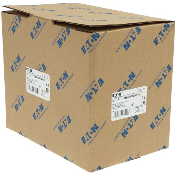 T5B-4-15682/I4/SVB Main switch, T5B, 63 A, surface mounting, 4 contact unit(s), 6 pole, 1 N/O, 1 N/C, Emergency switching off function, With red rotary handle and yellow image 10