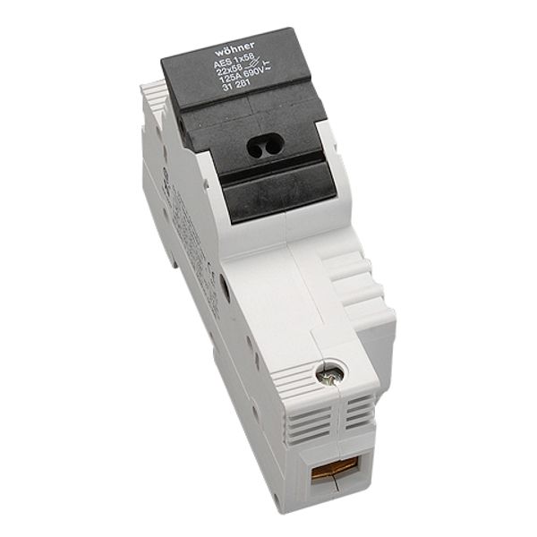 Holder for cylindrical fuse links 125A, 1-polig, 690V (The price is shown without markup on metals. Request a quote for accurate information) image 1